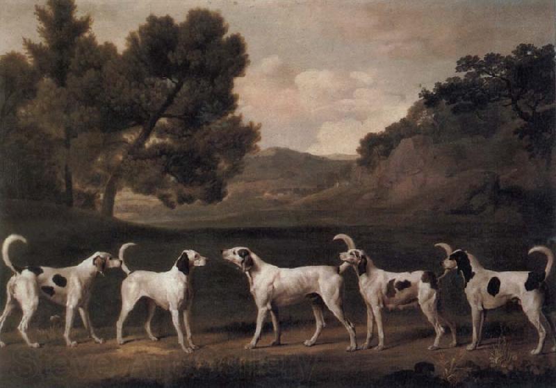 George Stubbs Foxhounds in a Landscape Norge oil painting art
